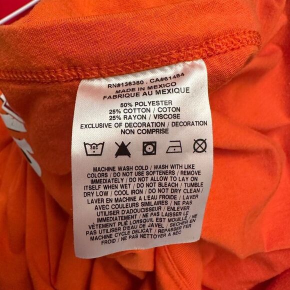 Nike NFL Team Apparel Tampa Bay Buccaneers Historic Logo Tri-blend Orange Tee XL - Picture 6 of 6